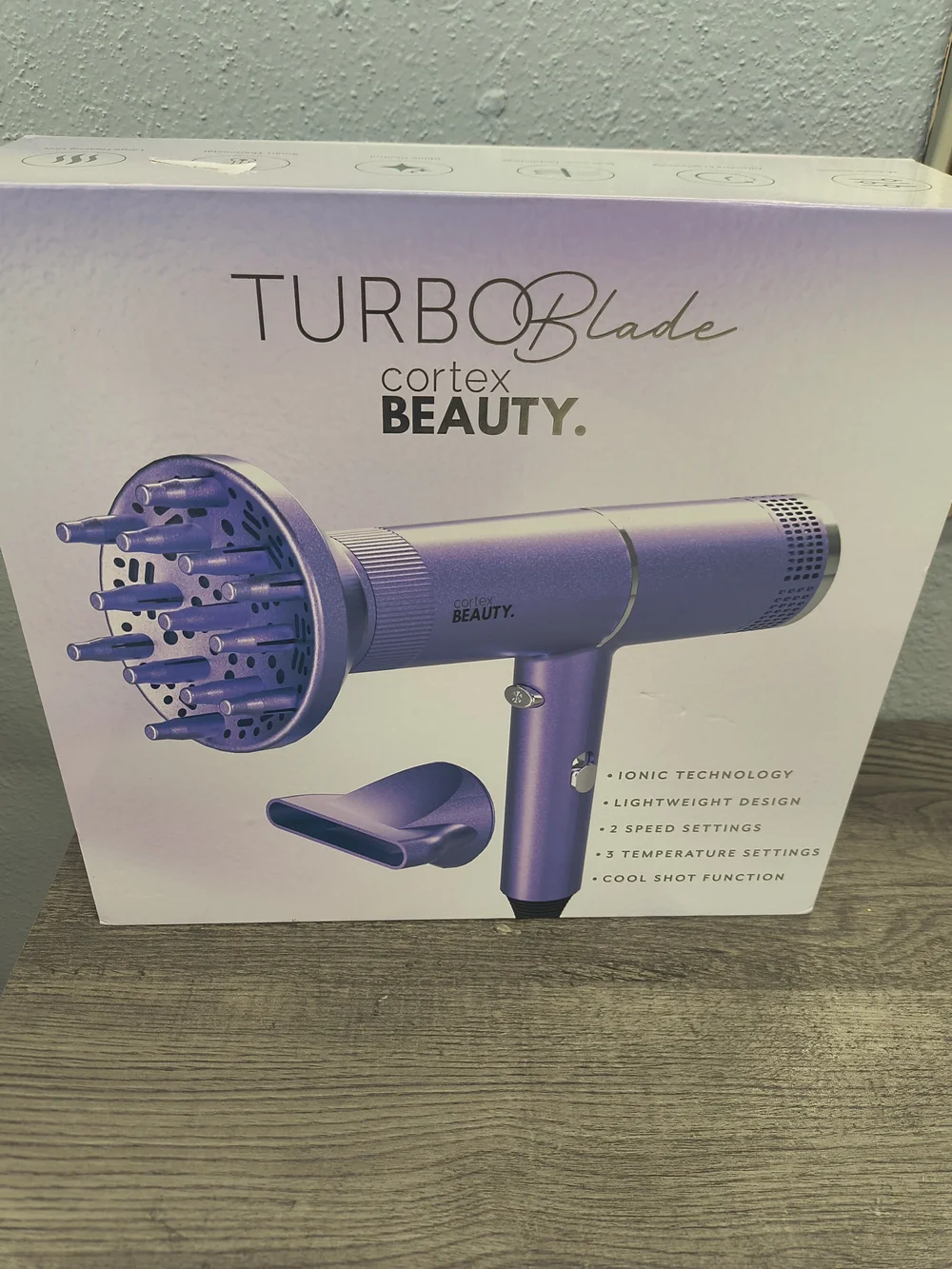 Lavender Compact Hair Dryer with Diffuser - Lavender